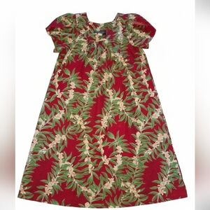 Vintage Hawaiian Reserve Collection Muumuu Dress Red XS